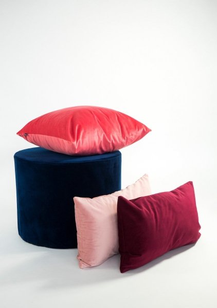 Velvet Burgundy Decorative Pillow 45x45
