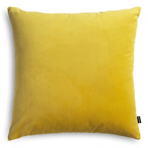 Velvet Yellow Decorative Pillow 45x45