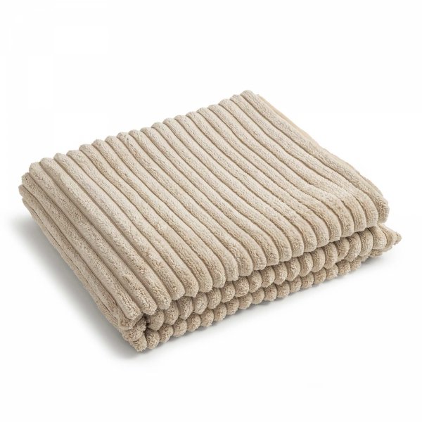 Beige Bedspread 220x140 Cord