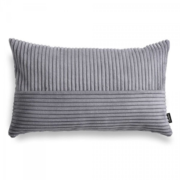 Cord Slim Grey Decorative Pillow 45x45