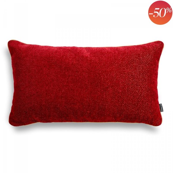 Alaska czerwona błyszcząca poduszka dekoracyjna 50x30