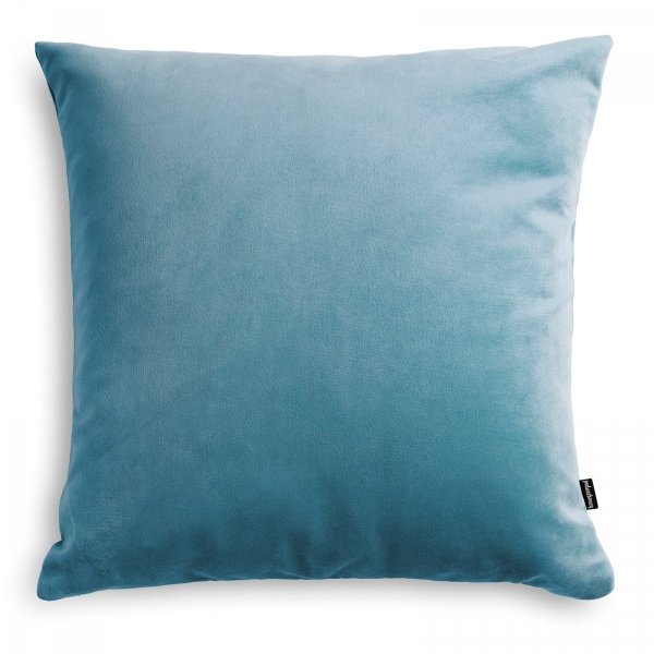 Velvet błękitna poduszka dekoracyjna 45x45 