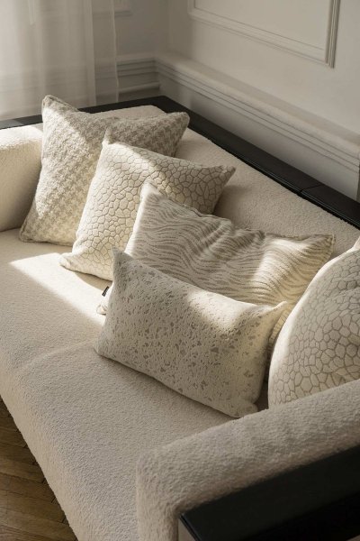 Calm biała poduszka dekoracyjna 60x40