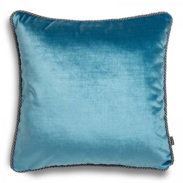 Błękitna poduszka dekoracyjna Glamour 