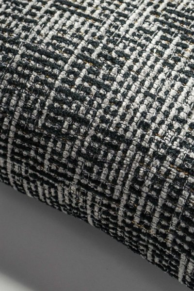 Teli czarno-szara poduszka dekoracyjna 50x30