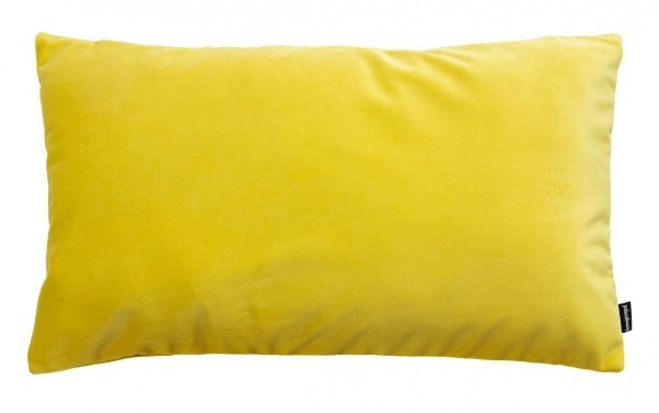 Velvet żółta poduszka dekoracyjna 50x30
