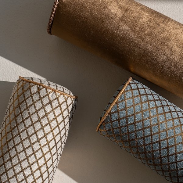 Miętowo-złoty wałek dekoracyjny AURUM