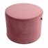 Dark Pink Velvet Pouffe 45x35