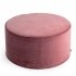 Large Dark Pink Velvet Pouffe 60x30
