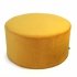 Large honey-colored velvet pouffe 60x30