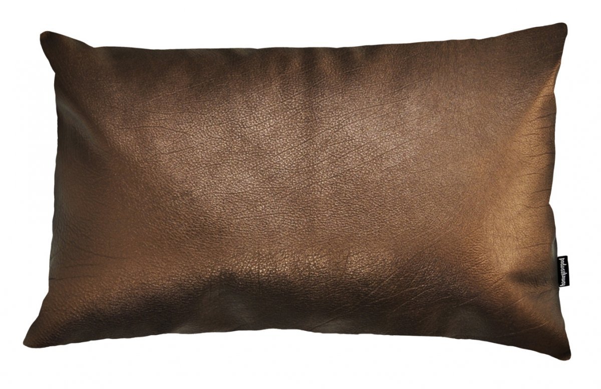 Lederkissen Spark kupferfarben 50x30