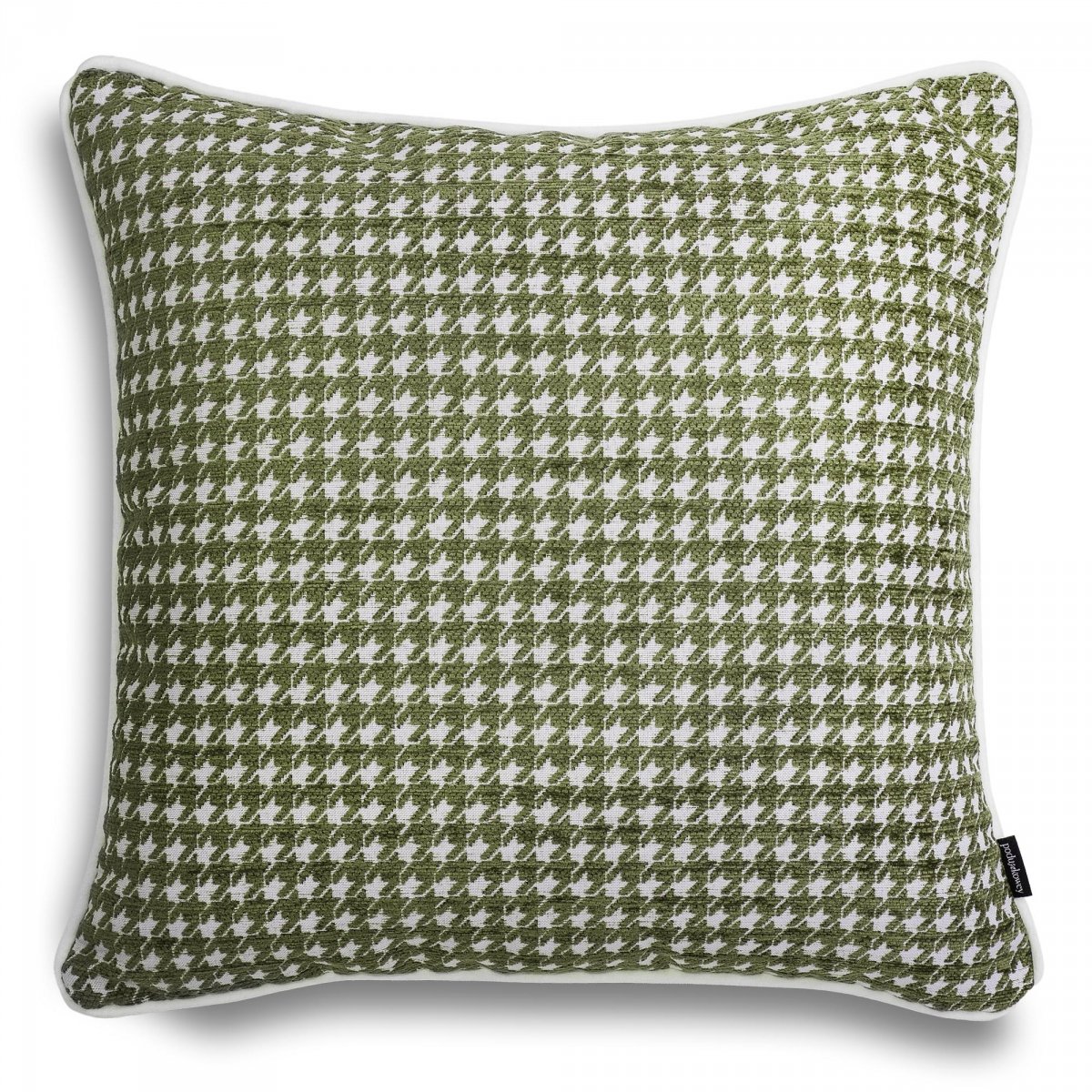 Sea green decorative pillow houndstooth 45x45