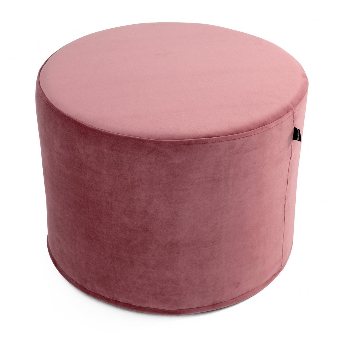 Dark Pink Velvet Pouffe 45x35