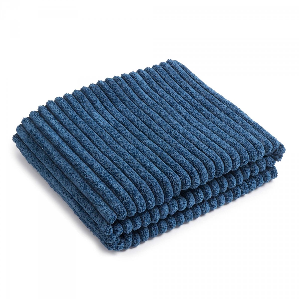 Navy Blue Bedspread 220x140 Cord