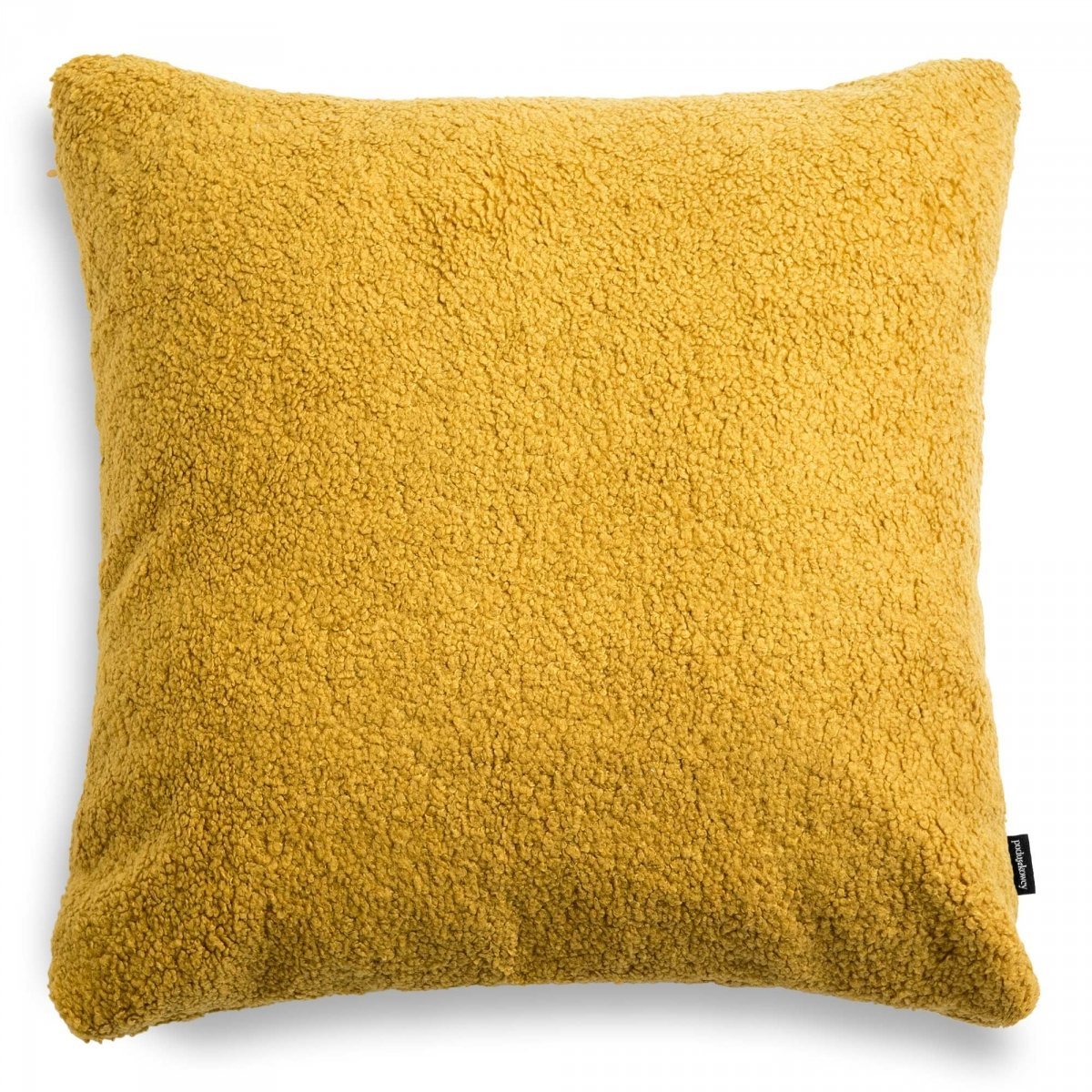 Cozy large honey decorative pillow boucle 50x50