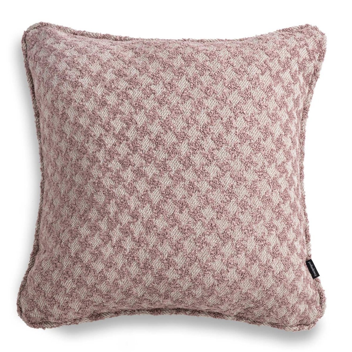 Pepitka różowa poduszka dekoracyjna 50x50