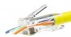 Wtyk RJ45 8p8c drut (100 szt) przelotowy