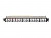 Lanberg Patch Panel modularny 19 1U na 48 modułów keystone, niewyposażony, czarny