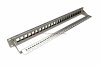 SOLARIX Patch Panel ND modularny 24 porty nieobsadzone, wsporniki, czarny 1U