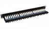 SOLARIX Patch Panel ND 24XRJ45 kat.5e UTP z półką, czarny 1U