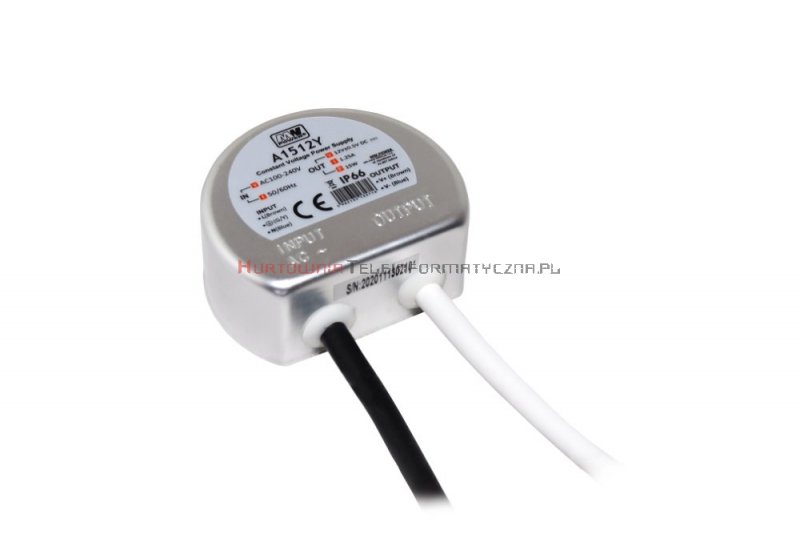 MW POWER zasilacz impulsowy 12V/1,25A IP67 do puszki Fi60 