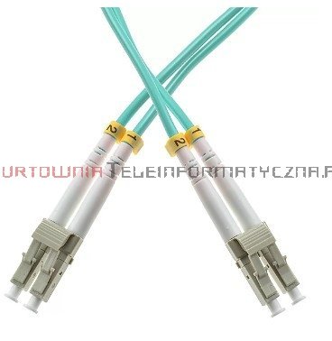 Patch cord światłowodowy LC/UPC-LC/UPC MM OM3 50/125, duplex, 2m