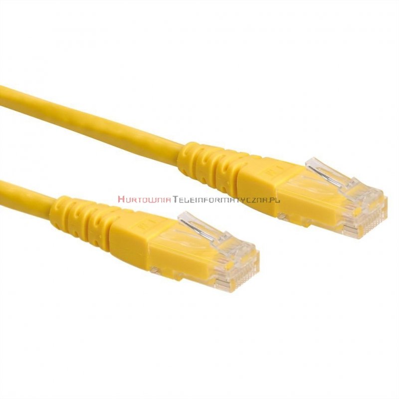 PREMIUM UTP Patch cord 0,5 m. Kat.6 żółty