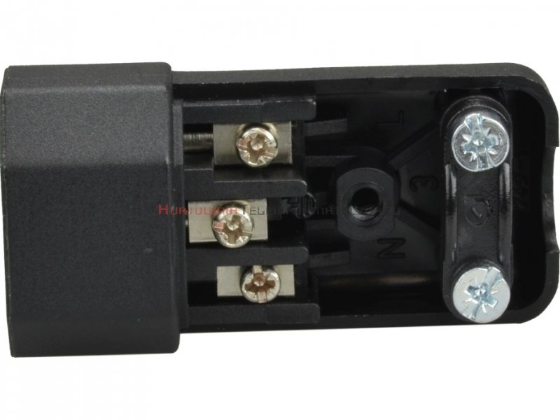 Wtyczka prosta C14 10A do zarobienia na przewód elektryczny HQ