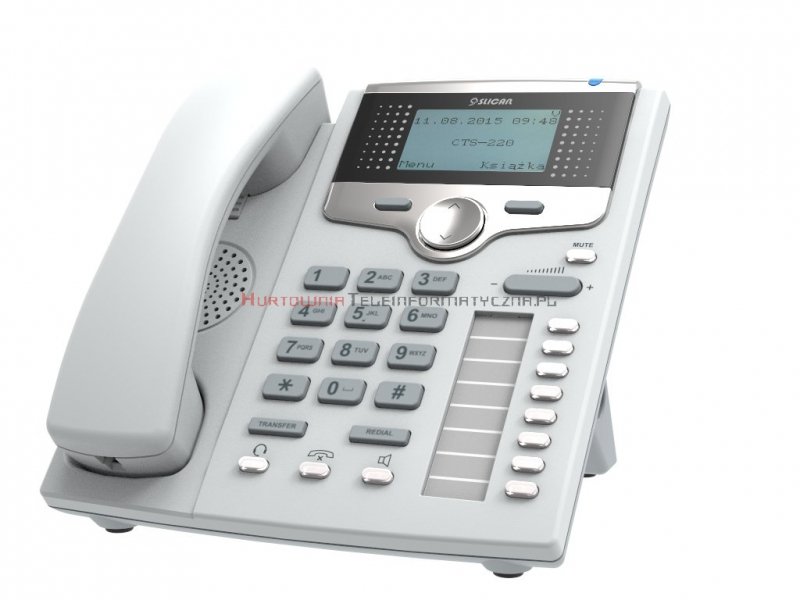 SLICAN Telefon systemowy CTS-220 (biały)
