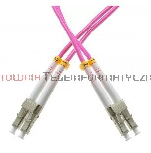 Patch cord światłowodowy LC/UPC-LC/UPC MM OM4 50/125, duplex, 10m