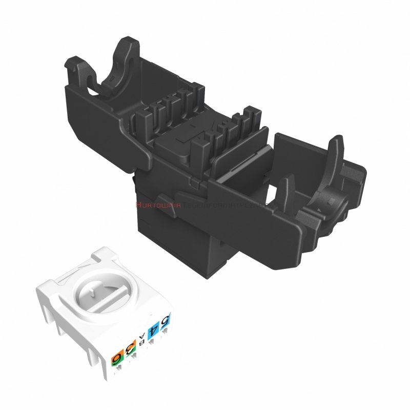 SOLARIX keystone ND short kat.5e UTP, beznarzędziowy, czarny