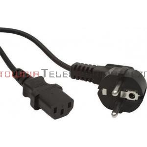 Kabel zasilający komputerowy z uziemieniem 230/C13 - 1,5m