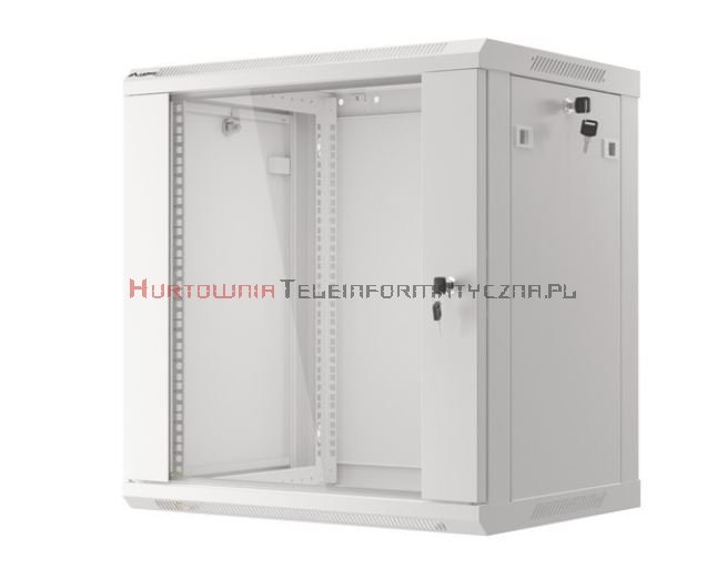 Lanberg Szafa RACK 19&quot; wisząca 12U, 450, otwory montażowe na nogi, szara