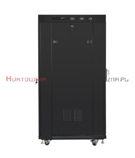 Lanberg Szafa RACK 19" LCD stojąca 22U, 600x800, szybki montaż, czarna