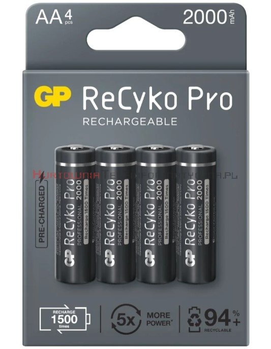 GP RECYKO+ Pro Akumulator AA; 1.2V; 2000mAh (opak 4 szt) 