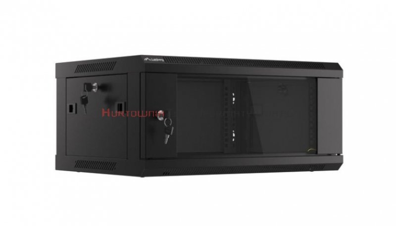 Lanberg Szafa RACK 19&quot; wisząca 4U, 450, czarna, szybki montaż