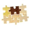 Zestaw plastikowych wykrojników/ forma do odciskania - PUZZLE - 3szt.