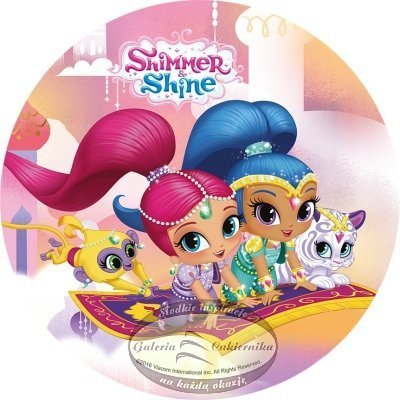 Modecor - Opłatek na tort Shimmer i Shine B