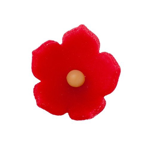 HOKUS - Kwiatek firmowy czerwony - Kwiaty cukrowe 10 szt.