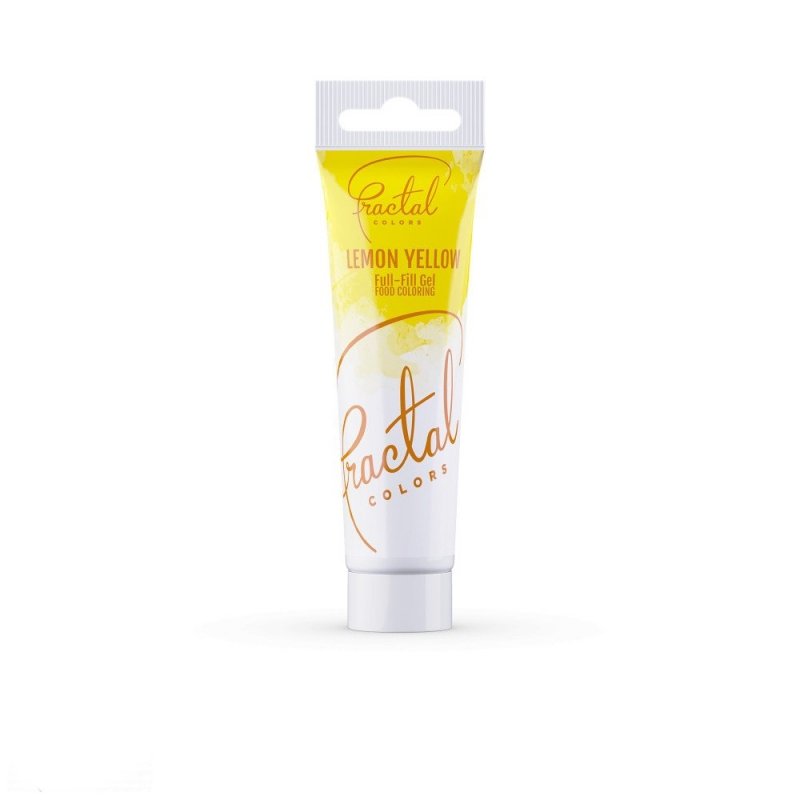 Barwnik spożywczy w żelu LEMON YELLOW żółty FRACTAL 30g