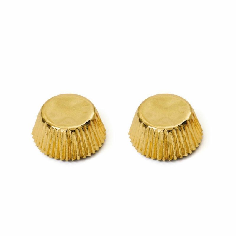 Papilotki Cupcake metalizowane 5cm babeczki, muffinki - ZŁOTE 10szt