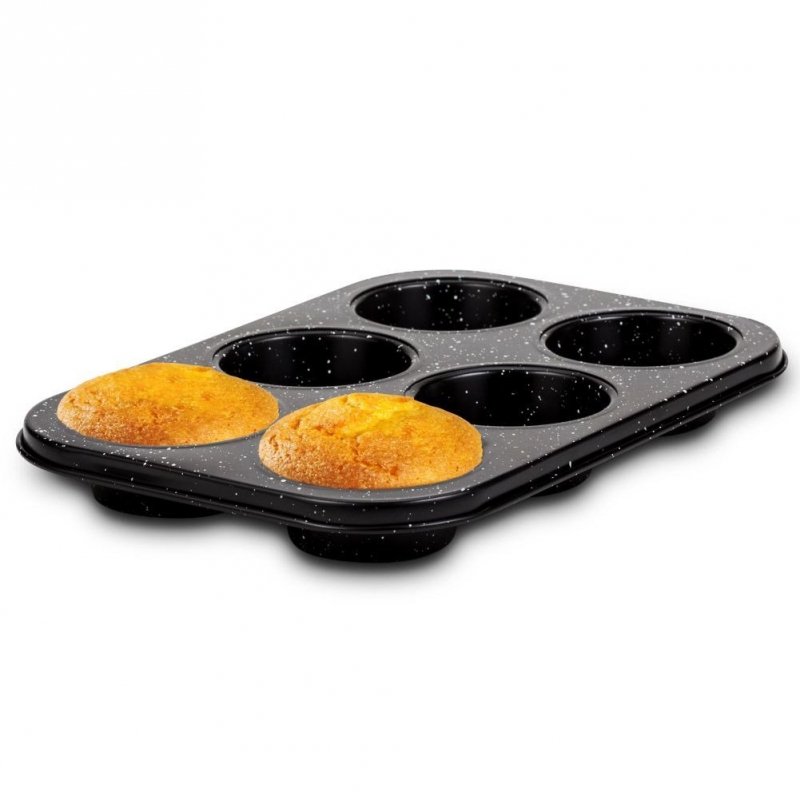 Forma do pieczenia 6 muffinów granitowa NATURE 26,5 cm