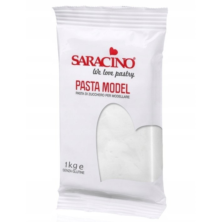 Masa cukrowa do modelowania figurek SARACINO biała 1kg