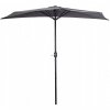 Parasol ogrodowy pół-parasol ścienny na taras 2,7 m szary MultiGarden