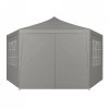 Namiot pawilon ogrodowy handlowy 2x2x2 m z oknami szary MultiGarden