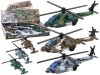 Helikopter Wojskowy Śmigłowiec Militarny Aluminiowy Mix  Dźwięk Światła