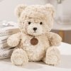 Pluszowa Maskotka Przytulanka Miś z Medalionem Beżowy 25cm
