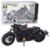 Motocykl Chopper Metalowy Światła Dźwięki Czarny Złote Elementy 1:12