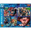 Puzzle - 4x250 - Odwaga Supermana - Warner Superman Trefl 13340
