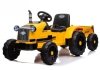 Traktor na Akumulator z Przyczepą  CH9959 Żółty